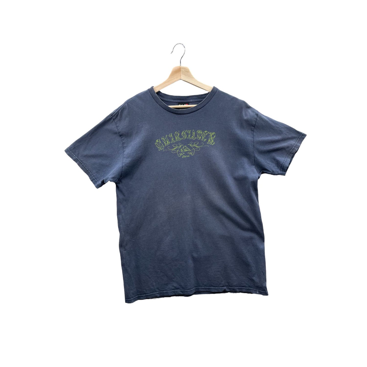 Vintage 1990's Quiksilver Distressed Script Logo Graphic Tee