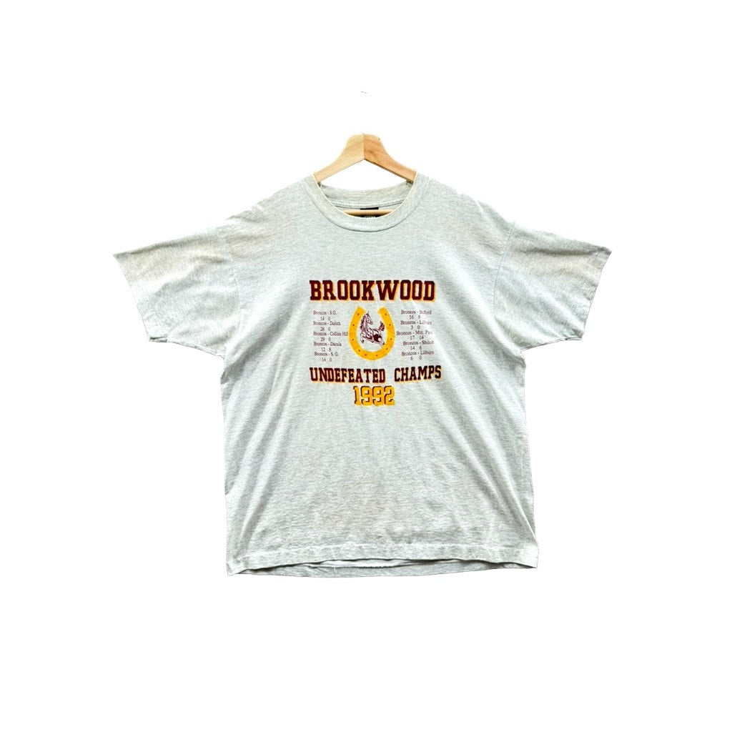 1992 Brookwood Broncos Championship Graphic Tee