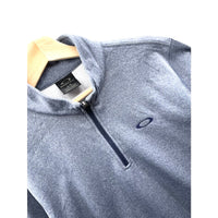 Oakley Men's Light Blue 1/4 Zip Fleece Pullover