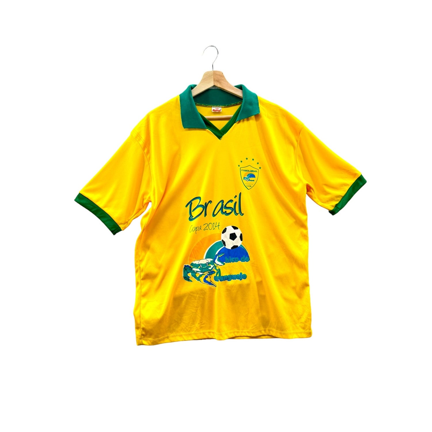 Vintage Brasil Copa 2014 Soccer Futbol Jersey