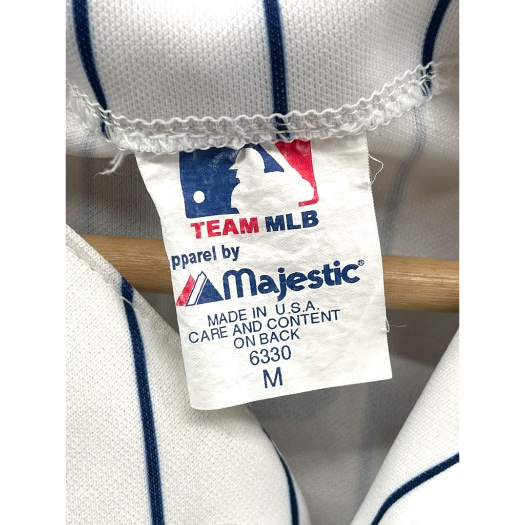 Vintage Team MLB Majestic USA Davenport Lund #8 Pinstripe Baseball Jersey