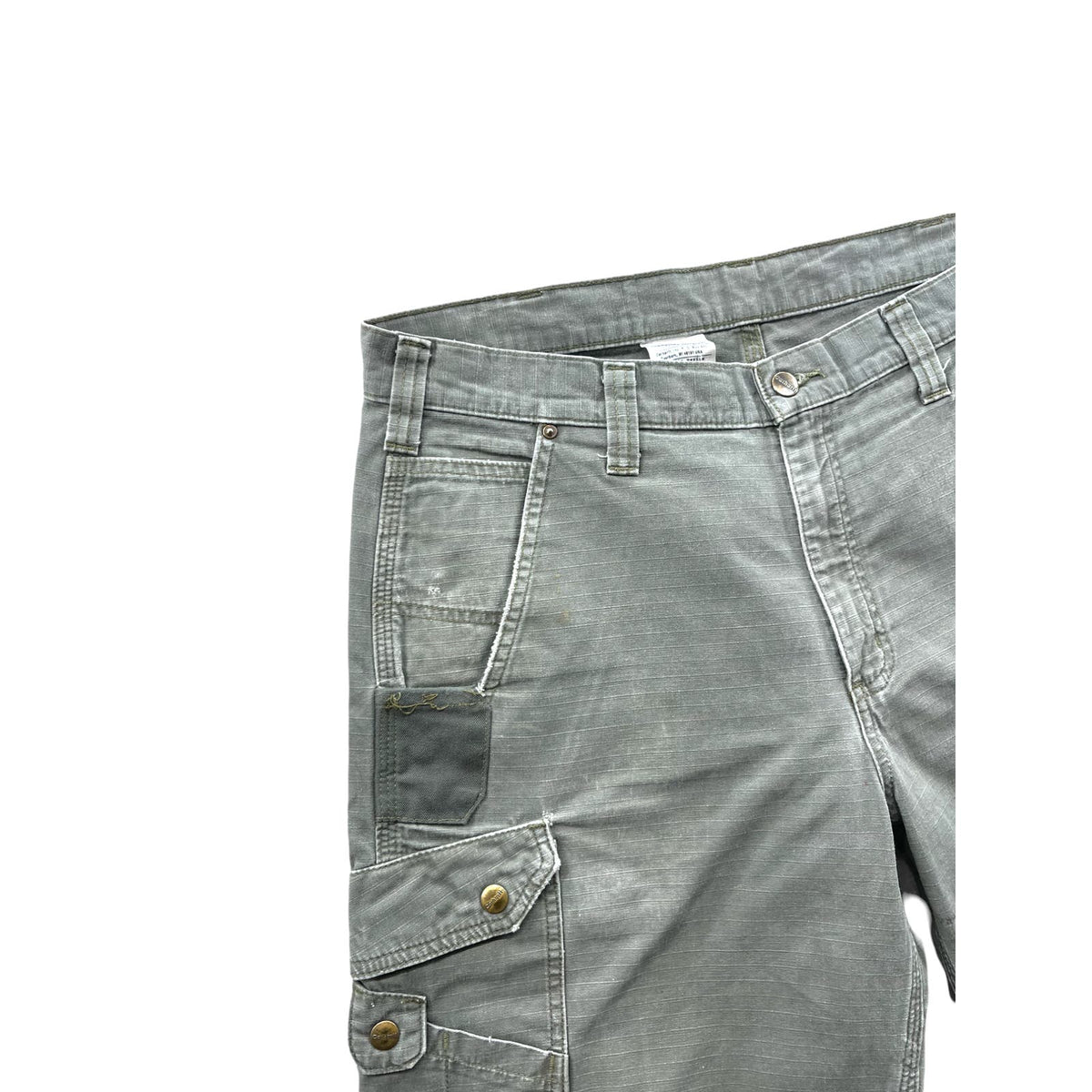 Vintage Carhartt Moss Green Cargo Workwear Shorts