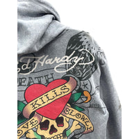 Vintage Ed Hardy by Christian Audigier Love Kills Slowly Hoodie