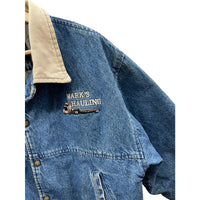 Vintage 1990's Pem Brand Mark's Hauling Denim Trucker Jacket