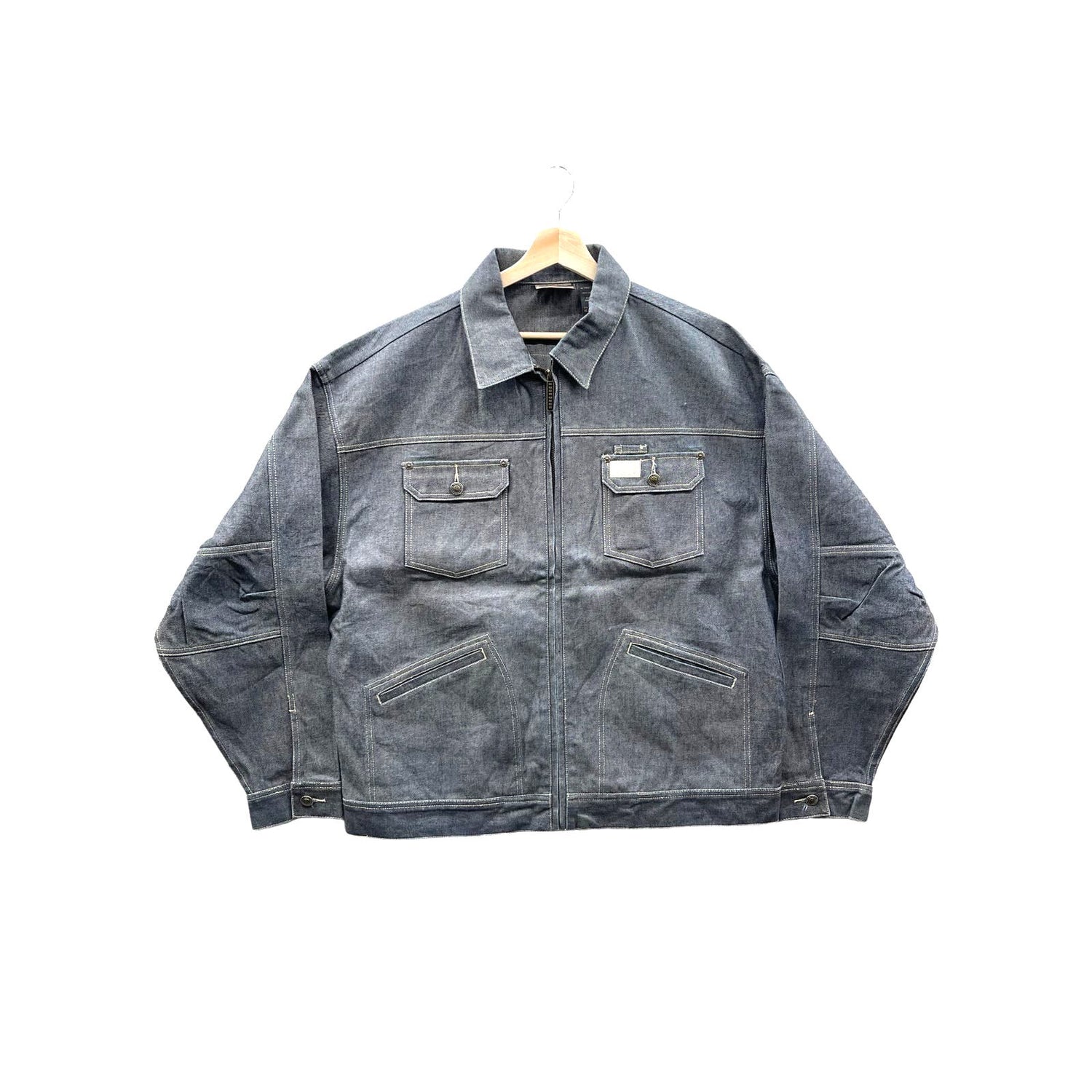 Vintage 1990's Rocawear Light Indigo Denim Workwear Jacket