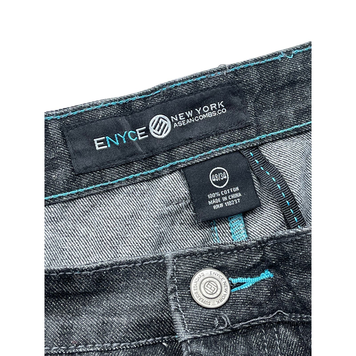 Vintage Enyce New York Wide-Leg Cropped Baggy Denim Jeans