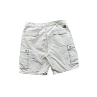 Vintage Carhartt Mens Relaxed Fit Natural Cargo Shorts 38W