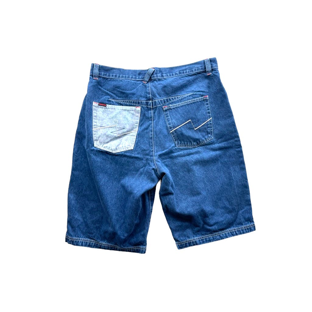 Vintage 90's Fubu The Collection Baggy Denim Jean Shorts