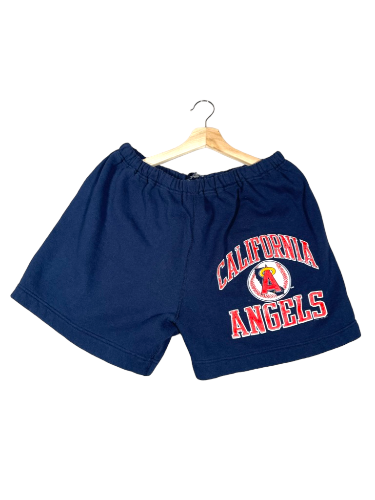 Vintage 1990's California Angels Logo 7 Athletic Shorts