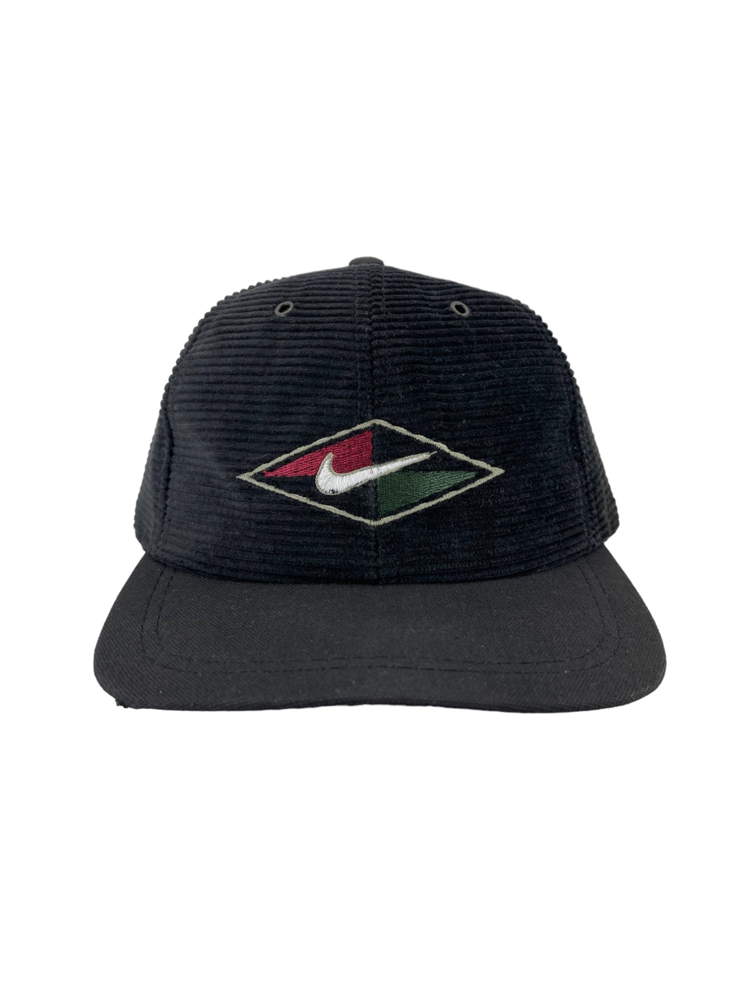 Vintage 1990's Nike Corduroy Swoosh Logo Strapback Hat