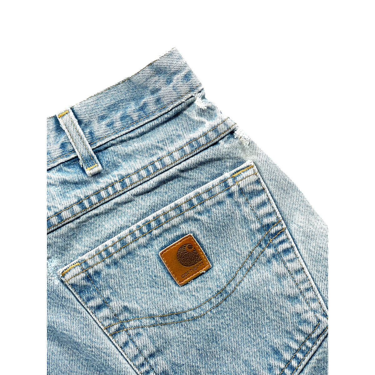 Vintage Carhartt Light Blue Denim Jean Shorts