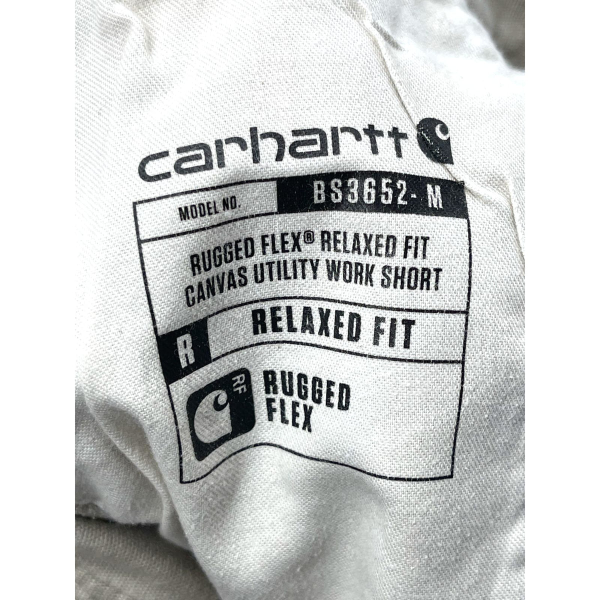 Vintage Carhartt Distressed Tan Canvas Utility Carpenter Shorts