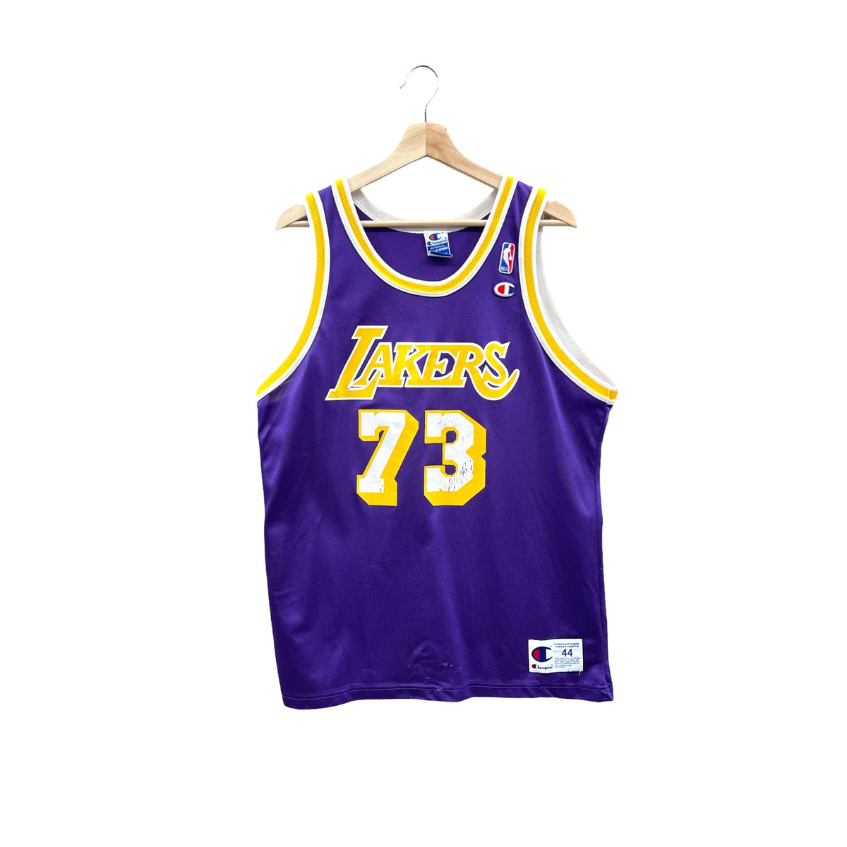 Vintage 1990's Champion LA Lakers Rodman #73 NBA Jersey