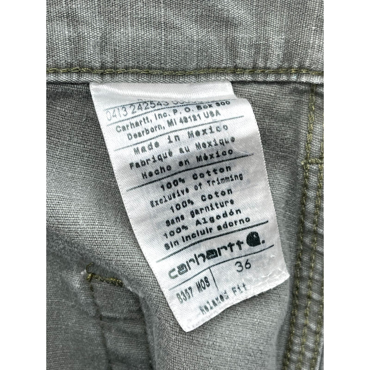 Vintage Carhartt Moss Green Cargo Workwear Shorts