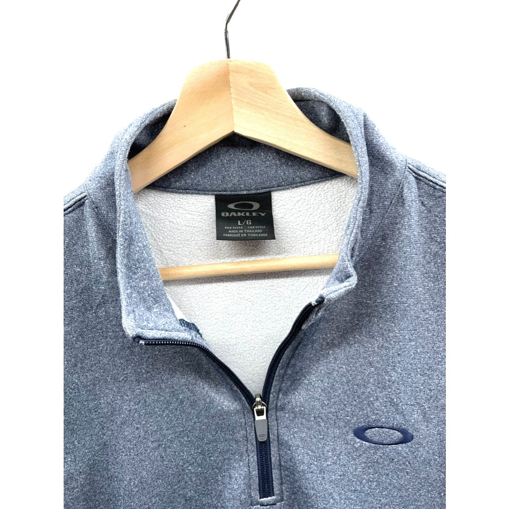 Oakley Men's Light Blue 1/4 Zip Fleece Pullover