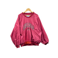 1990's Logo 7 Arkansas University Distressed Pullover Windbreaker