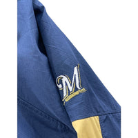 Majestic Milwaukee Brewers Cool Base 1/4 Zip Pullover Windbreaker