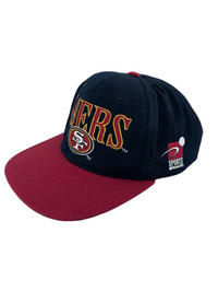 Vintage 1990's San Francisco 49ers Sports Specialties Laser Shadow Snapback Hat