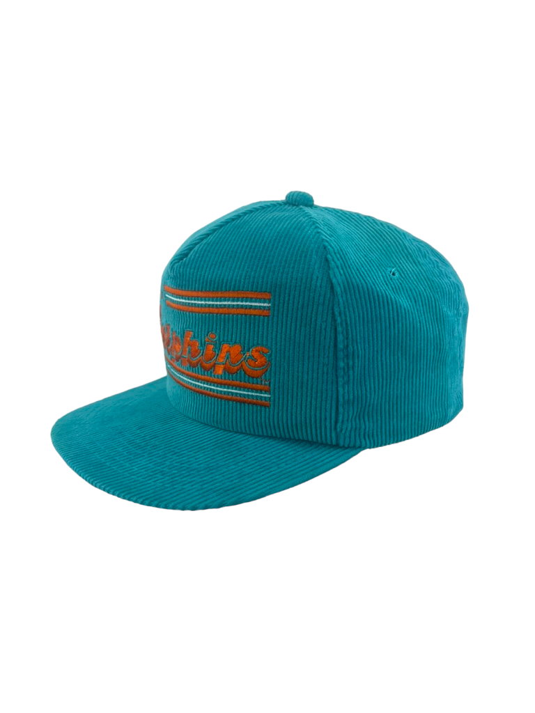 Vintage 1990's Miami Dolphins Drew Pearson Corduroy Snapback Hat