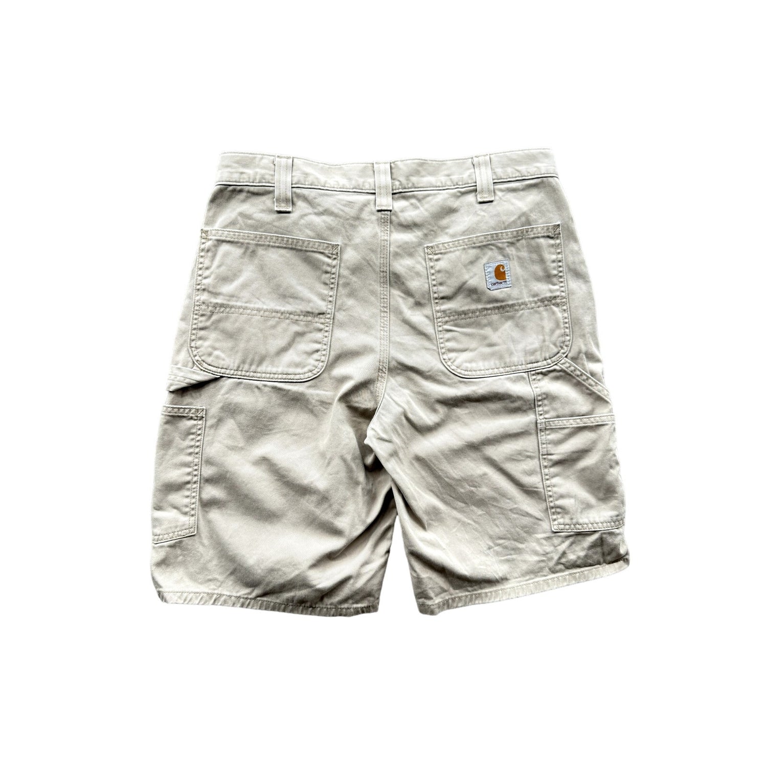 2000's Carhartt Tan Cotton Canvas Workwear Shorts