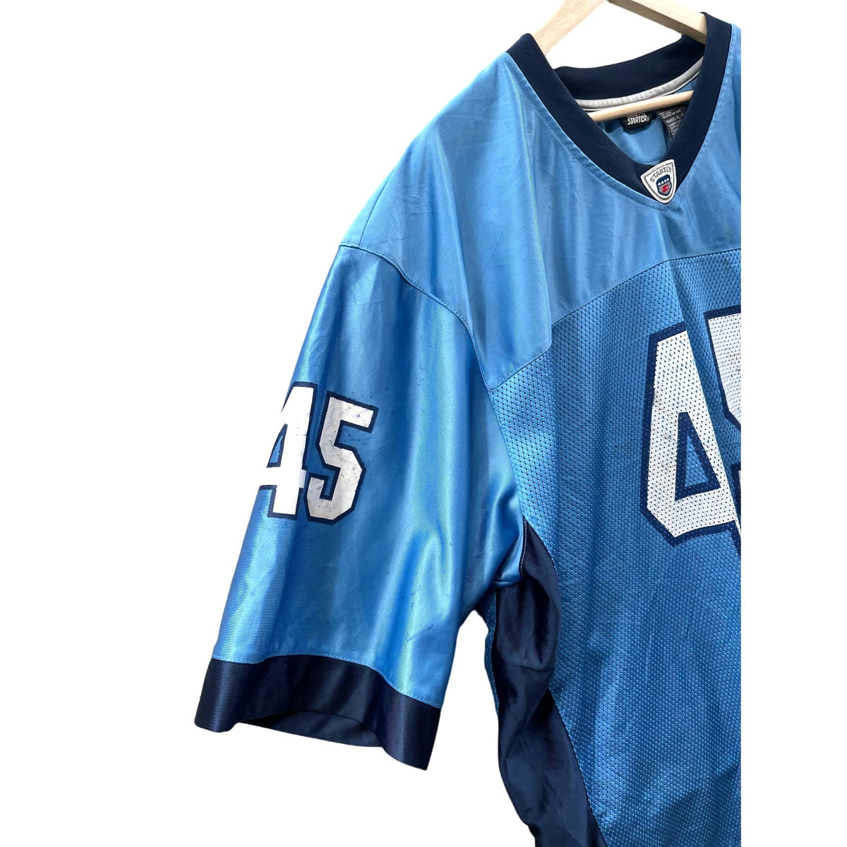 Vintage 1990's Starter XXL Mesh Team Blue Football Jersey