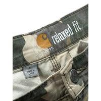 Vintage Carhartt Distressed Relaxed Fit Camo Cargo Shorts 31W