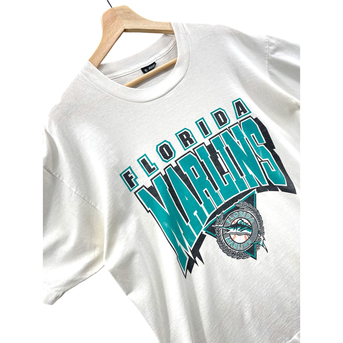 Vintage 1990's Florida Marlins Big Logo Graphic Tee