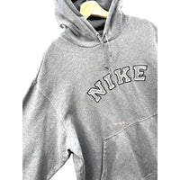 Vintage 2000's Nike Embroidered Spellout Grey Hoodie