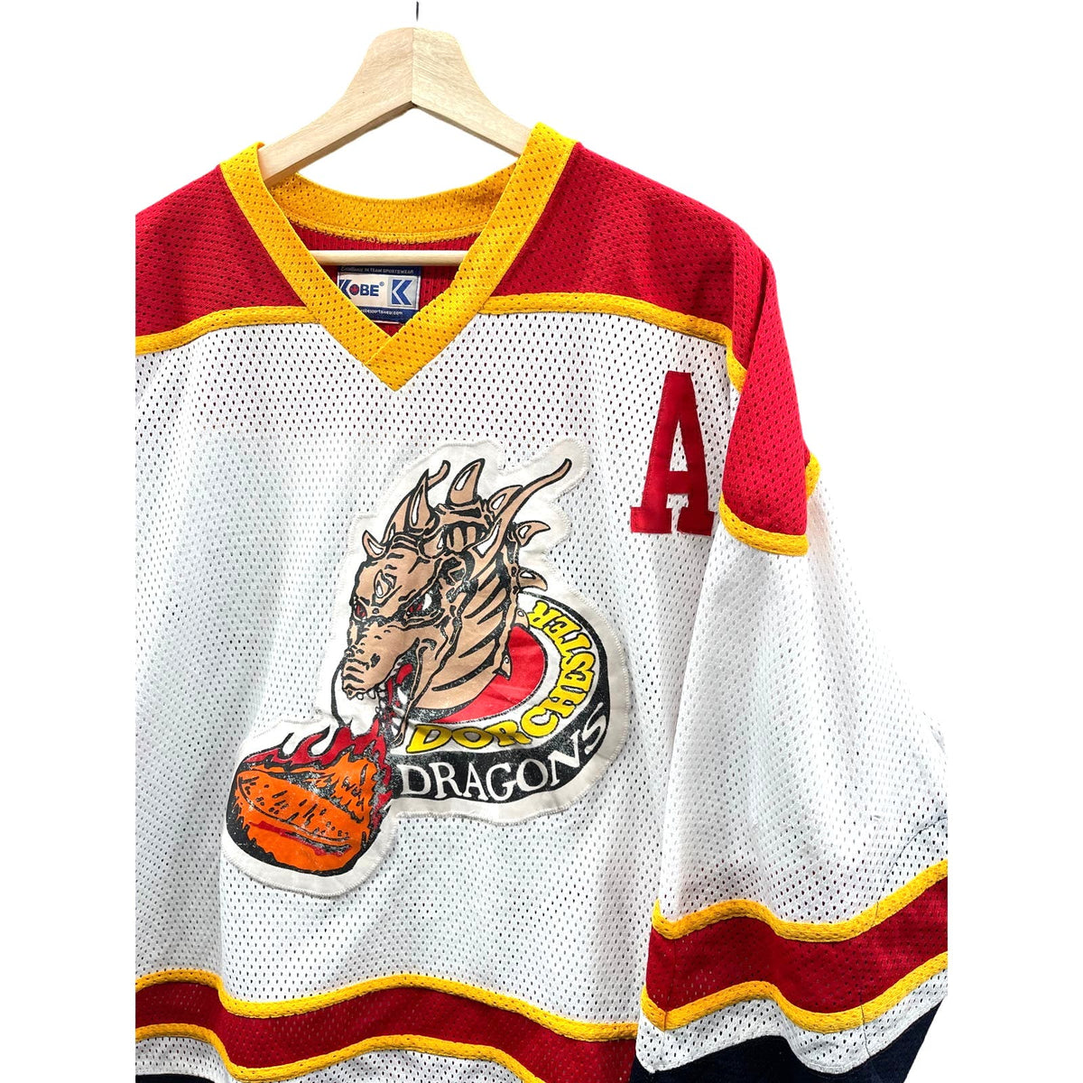 Vintage Kobe Sportswear Dorchester Dragons Mesh Hockey Jersey