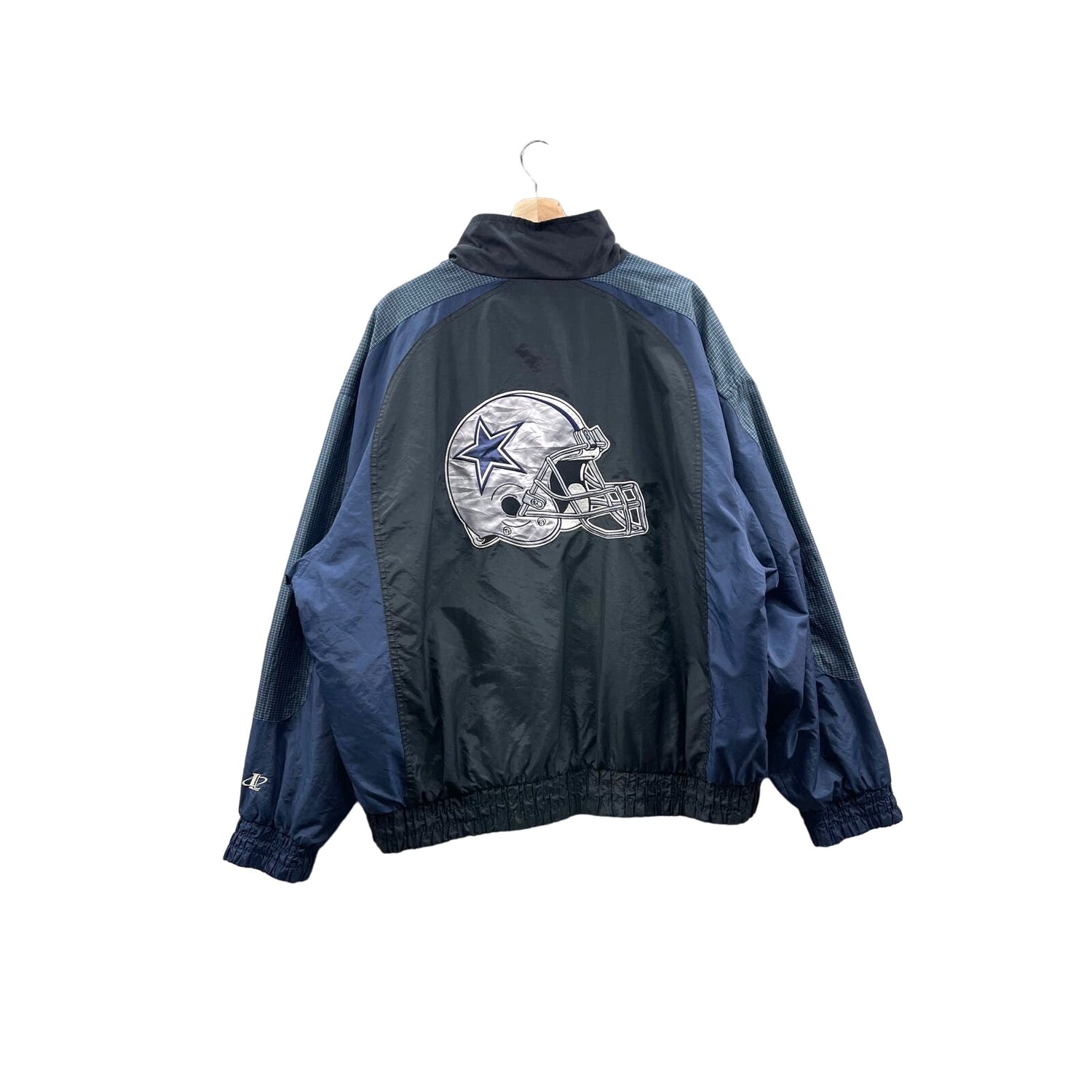 Vintage 1990's Logo Athletic Dallas Cowboys NFL Micro Check Windbreaker