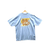 Vintage Southpole Sky Blue Embossed Graphic T-Shirt NWT