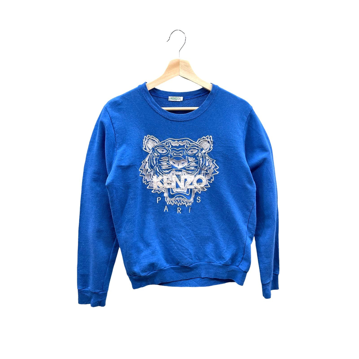 Kenzo Paris Blue/White Embroidered Tiger Sweatshirt