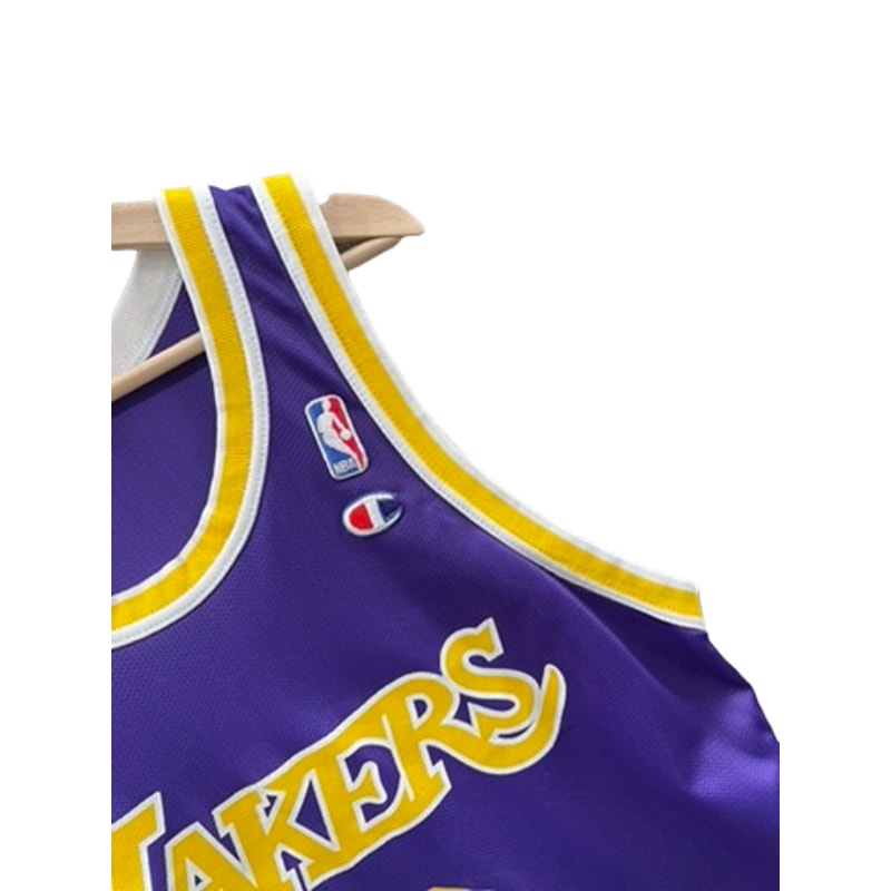 Vintage 1990's Champion LA Lakers Van Exel #9 NBA Jersey