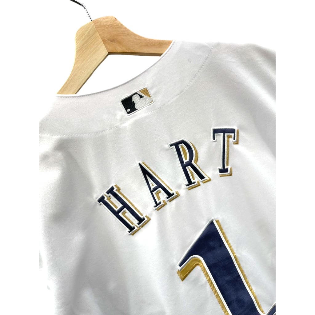 Majestic Authentic Milwaukee Brewers Hart #1 Baseball Jersey