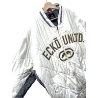 Vintage Ecko Unltd. Quilted Satin Bomber Varsity Jacket