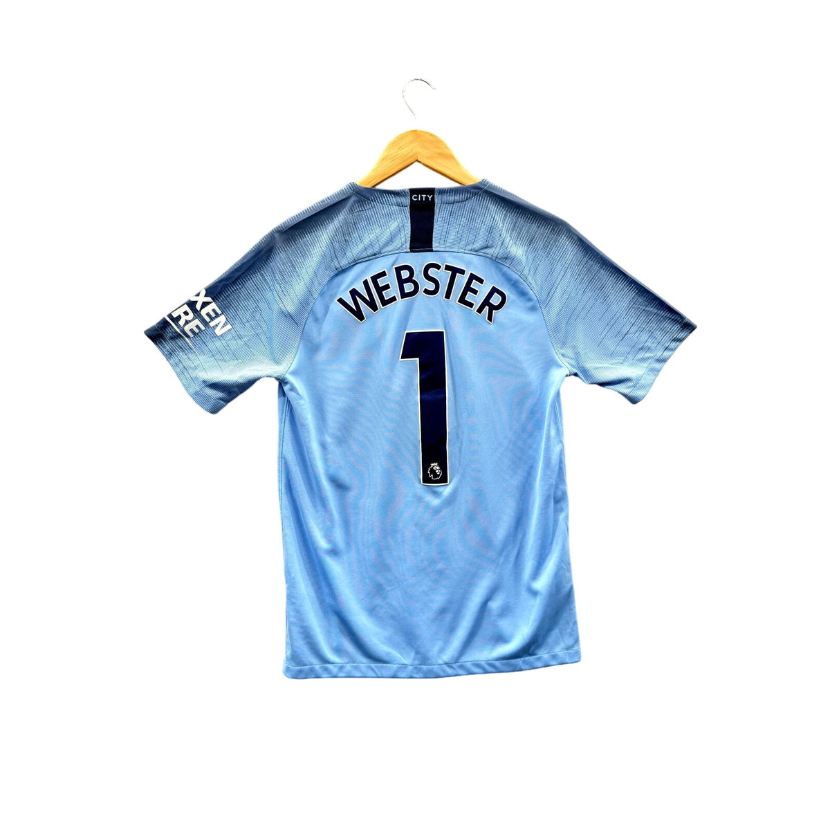 Nike Manchester City Webster #1 Home Men's Football Soccer Jersey