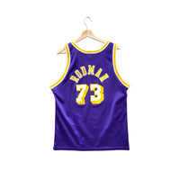 Vintage 1990's Champion LA Lakers Rodman #73 NBA Jersey