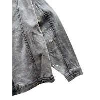 Vintage Rocawear Distressed Washed Grey Denim Workwear Jacket