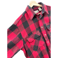 Vintage Fieldmaster Midweight Buffalo Check Button Up Flannel Shirt