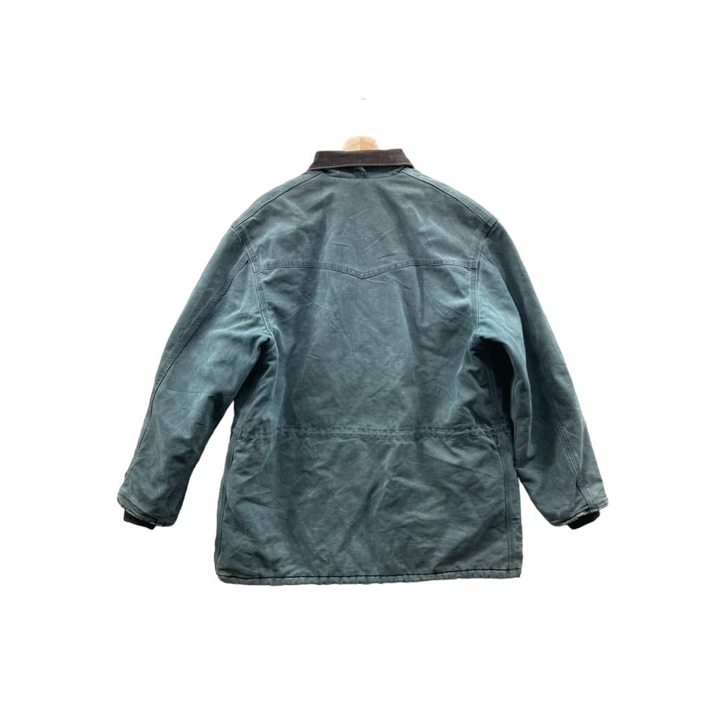 1990's Carhartt Quilt Lined Hunter Green Sante Fe Overcoat Ranch Jacket