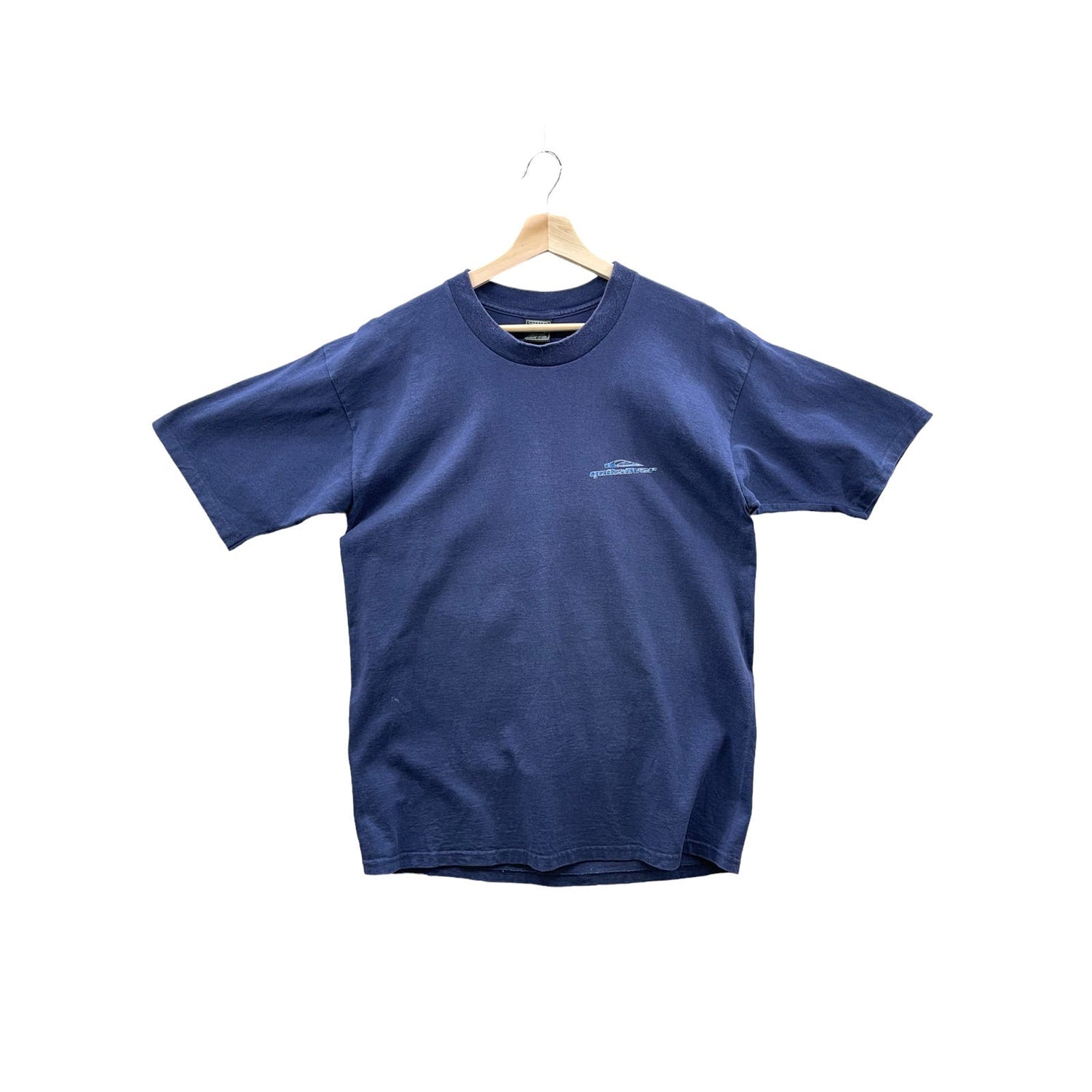 Vintage 1990s Quiksilver Navy Surf Graphic T-Shirt