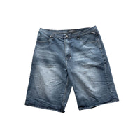 Vintage Royal Blue Indigo Wash Baggy Denim Jean Shorts