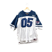 Vintage Fubu The Collection Blue/White Mesh Football Jersey