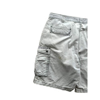 Vintage Carhartt Distressed Relaxed Fit Washed Grey Cargo Shorts 38W