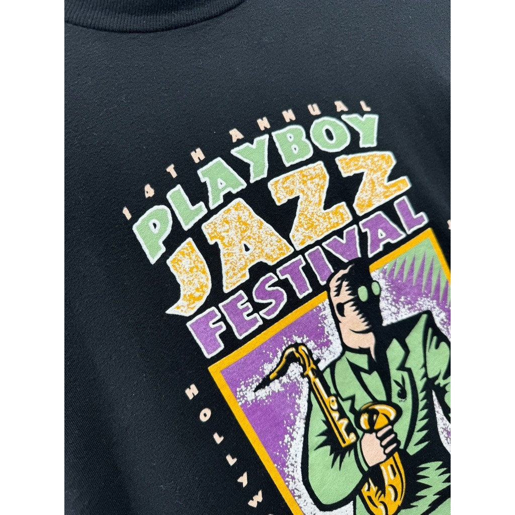 Vintage 1992 Playboy Jazz Festival Puff Print Graphic Tee