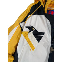 Vintage 1990's Pittsburgh Penguins NHL Pro Player Puffer Zip Jacket
