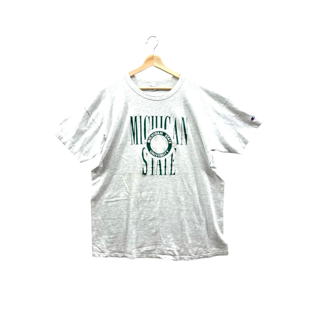 Vintage 1990's Michigan State University Champion College Logo T-Shirt