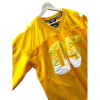 Vintage Fubu x XLARGE Yellow Gradient Mesh Football Jersey