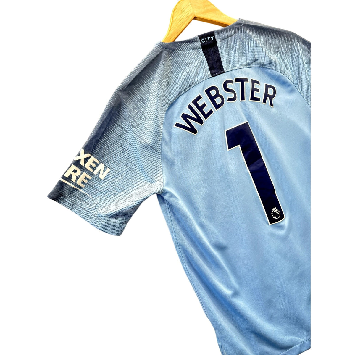 Nike Manchester City Webster #1 Home Men's Football Soccer Jersey