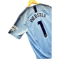 Nike Manchester City Webster #1 Home Men's Football Soccer Jersey